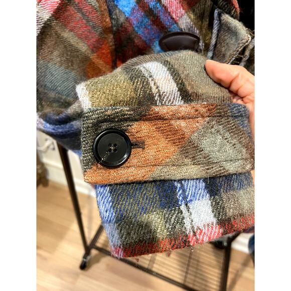 Veronica Beard Ianna Duffel Plaid Coat size 4 - Picture 6 of 8